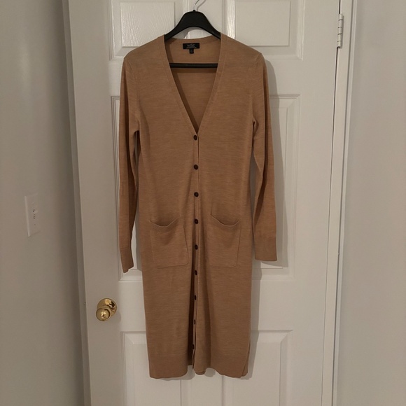 Merino Wool Duster Cardigan - Picture 2 of 3